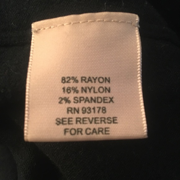 Philosophy black long sleeve top 3/4 back zipper size L - Picture 3 of 5